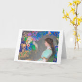 Carte Portrait de Violette Heymann, Redon (Fleur jaune)