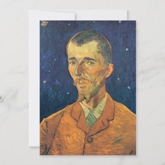 Carte Portrait d'Eugene Boch par Vincent van Gogh (Devant)