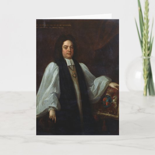 Carte Portrait d'évêque John Robinson c.1711 (Devant)