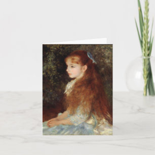 Carte Portrait d'Irène - Peinture impressionniste Renoir