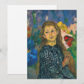 Carte Portrait d'Ottilia | Giovanni Giacometti (Devant / Derrière)