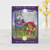 Carte Portrait double du roi de chêne et du roi Holly (Fleur jaune)