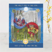 Carte Portrait double du roi de chêne et du roi Holly (Fleur jaune)