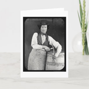 Carte Portrait du daguerréotype 1844 de tonnelier