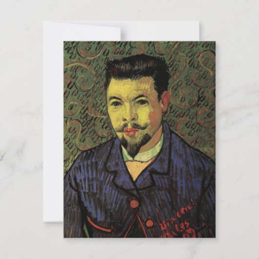 Carte Portrait du Docteur Felix Rey par Vincent van Gogh (Devant)
