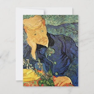 Carte Portrait du Docteur Gachet par Vincent van Gogh