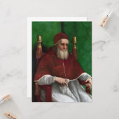 Carte Portrait du pape Julius II (par Raphael) (Devant/Arrière en situation)