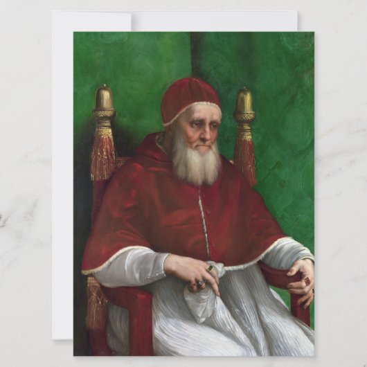 Carte Portrait du pape Julius II (par Raphael) (Devant)