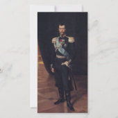 Carte Portrait du tsar Nicholas II (par Albert Edelfeel) (Devant)