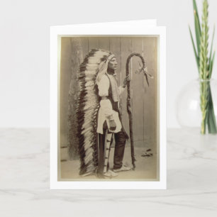 Carte Portrait d'un Amérindien de 'Buffalo Bill's