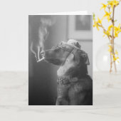 Carte Portrait d'un chien, 1923 (Fleur jaune)