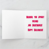 Carte Portrait d'un fantôme, Halloween (Intérieur)