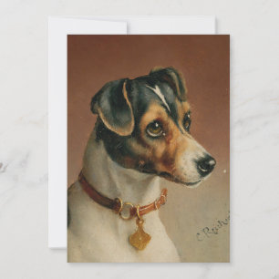 Carte Portrait d'un Jack Russel Terrier Carl Reichert