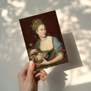 Carte Portrait d'une dame comme Flore Pompeo Batoni