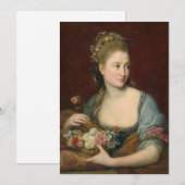 Carte Portrait d'une dame comme Flore | Pompeo Batoni (Devant / Derrière)