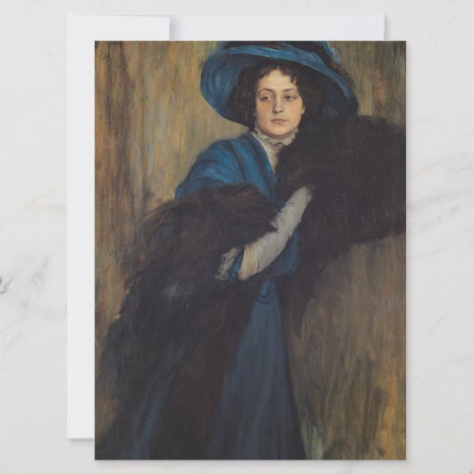 Carte Portrait d'une dame en bleu (Raimundo de Madrazo) (Devant)