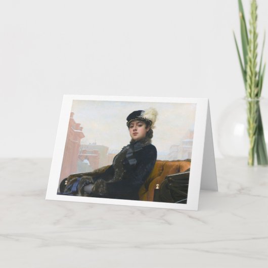 Carte Portrait d'une femme inconnue, Ivan Kramskoi (Devant)