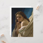 Carte Portrait d'une jeune femme féroce (Devant/Arrière en situation)