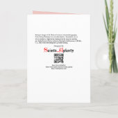 Carte Portrait encadré de Saint Rose de Lima (K 48) (Dos)