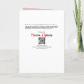 Carte Portrait encadré de Saint Rose de Lima (M 024b) (Dos)