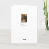 Carte portrait équin de cheval de brun de jument de (Dos)