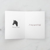 Carte portrait équin de cheval de brun de jument de (Intérieur)