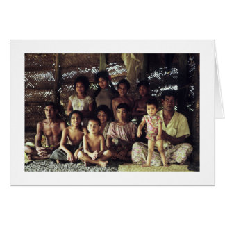 Carte, PORTRAIT FAMILIAL SAMOAN, SAVAII, 1968