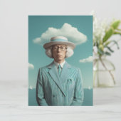 Carte Portrait Gentleman Surreal Seaside (Debout devant)