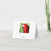 Carte Portrait Macaw (Dos)