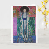 Carte Portrait of Adele Bloch Bauer, Gustav Klimt (Fleur jaune)