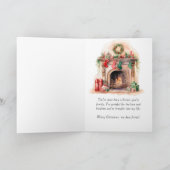 Carte Portrait personnalisé meilleur ami Noël (Intérieur)