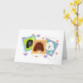 Carte Portraits de chiens T-shirts et cadeaux (Fleur jaune)