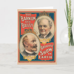 Carte Portraits De P.T. Barnum Et J.A. Bailey