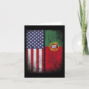 Carte Portugais Américain Drapeau Portugal Usa Femmes Ki
