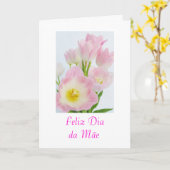 Carte Portugais : Fleurs du jour de mère du diamètre DA (Fleur jaune)