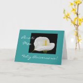 Carte Portugais : L'anniversaire de la maman (Fleur jaune)