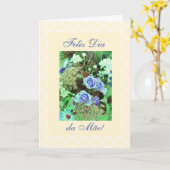 Carte Portugais : Le jour de mère ! (Fleur jaune)