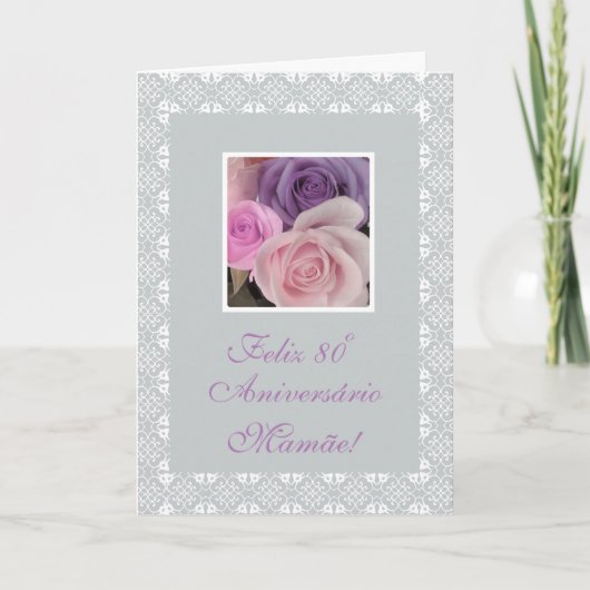 Carte Portugais - le quatre-vingtième anniversaire de la (Devant)