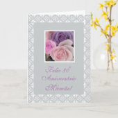 Carte Portugais - le quatre-vingtième anniversaire de la (Fleur jaune)