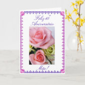 Carte Portugais : Le soixantième anniversaire de 60 (Fleur jaune)