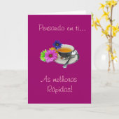 Carte Portugais : Obtenez le puits - comme melhoras ! (Fleur jaune)