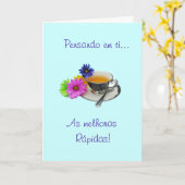 Carte Portugais : Obtenez le puits - comme melhoras ! (Fleur jaune)