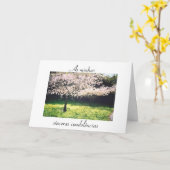 Carte Portugais : Pêsames /frase inspiracional/ sympathi (Fleur jaune)