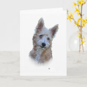 Carte Portugais Podengo (Fleur jaune)