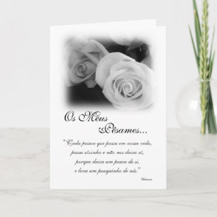 Carte Portugais : Poema de Condolencias