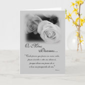 Carte Portugais : Poema de Condolencias (Fleur jaune)