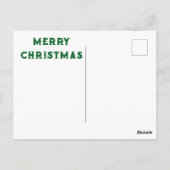 Carte Pos de bus de Noël Steampunk (Dos)