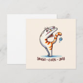 Carte Pose de Yoga de chat - Yoga - Chats - Joie (Devant / Derrière)