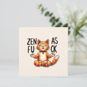 Carte Pose de Yoga de chat - Zen (Debout devant)