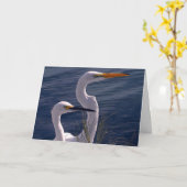 Carte Pose des hérons (Fleur jaune)